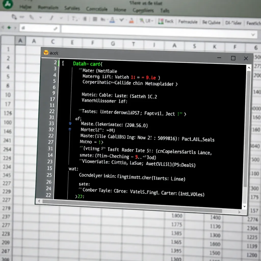 Ukážka VBA kódu v prostredí Excel s automatizovanými funkciami